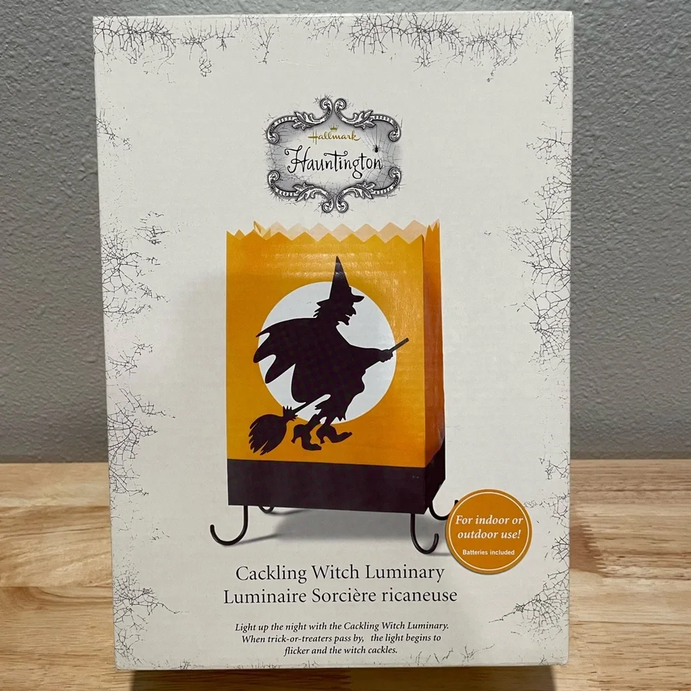 ❤️‍🔥3/$27❤️‍🔥Hallmark HALLOWEEN Cackling Witch Luminary - Indoor/Outdoor